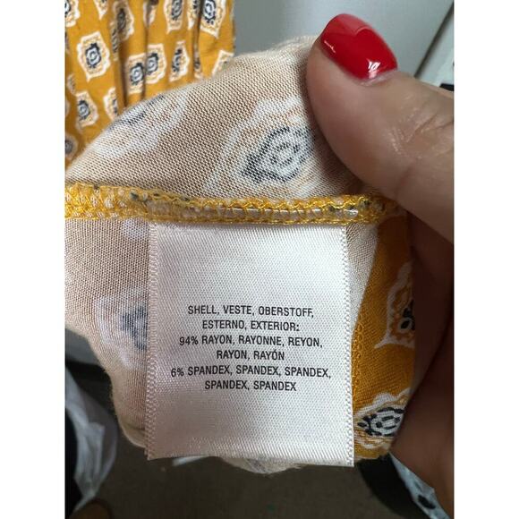 Anthropology Maeve Palais Swing Dress Yellow Small - Picture 7 of 8